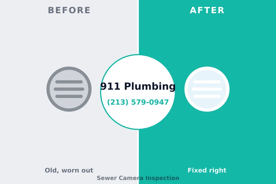 Before and after: plumbing repair Perrysburg, OH